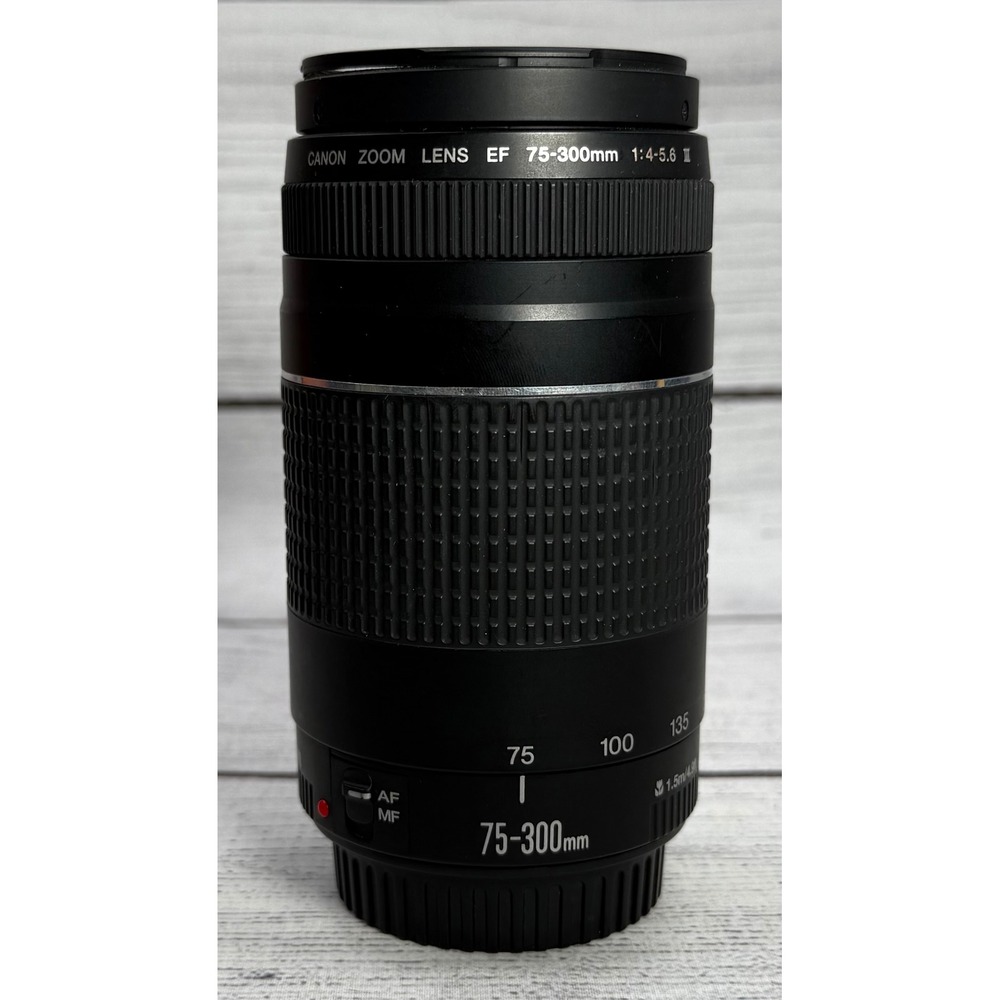 Canon EF 75-300mm F/4-5.6 III Telephoto Zoom Lens 58mm AF MF For EOS